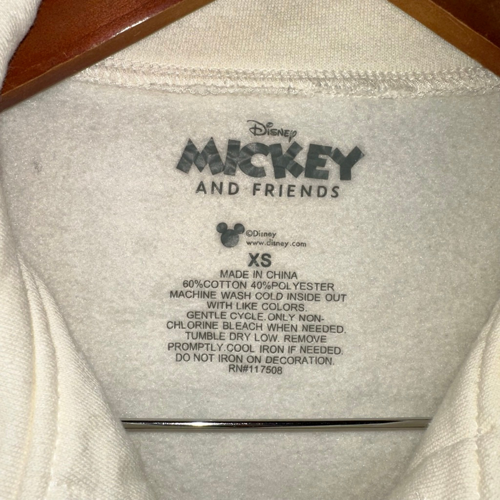 Women's Disney Mickey & Friends Cream Blue Utility Shacket XS - Picture 8 of 10